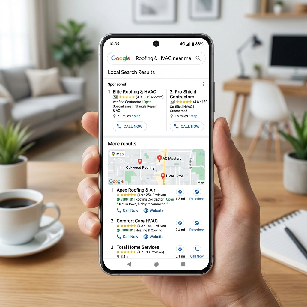Google Search Leads Mockup
